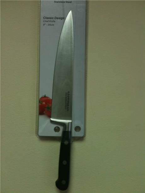 Нож поварской GASTRORAG FRF002 20 см, нерж.сталь, рукоятка ABS-пластик 
