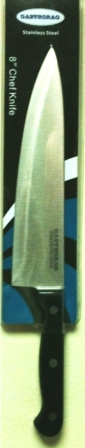 Нож поварской GASTRORAG TKP002 20 см, нерж.сталь, рукоятка POM (полиформальдегид) 