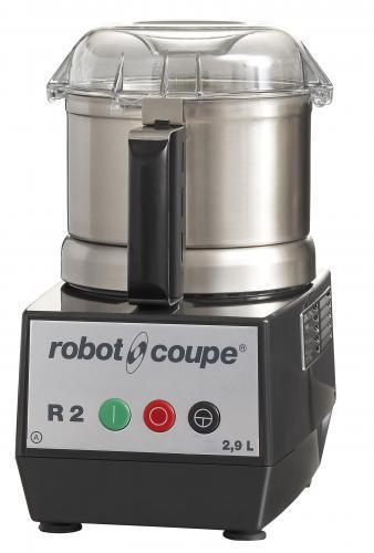 Куттер-миксер ROBOT COUPE R2 настольный, 1-скоростной (1500 об/мин), чаша из нерж.стали емкостью 2,9 л с крышкой, гладкий нож, нож с мелкими зубцами