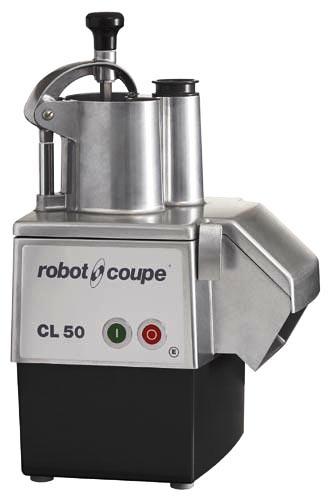 Овощерезательная машина ROBOT COUPE CL50 настольная, производительность до 300 кг/ч, полукруглая воронка площадью 104 см2, цилиндрическая воронка диаметром 58 мм (без режущих пластин), металлические крышка и чаша