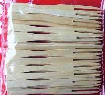 Вилочки бамбуковые для десерта GASTRORAG BFP-9 9 см, упаковка 100 шт.