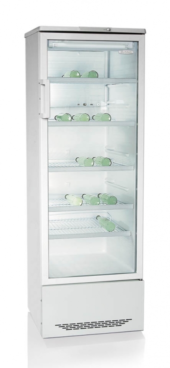 Холодильный шкаф витринного типа БИРЮСА 310Е +1...+10оС, 310 л, 1 распашная стеклянная дверца, 5 полок