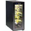 Холодильный шкаф для вина GASTRORAG JC-33C термоэлектрический (без компрессора), +12...+18оС, 33 л, 1 стеклянная дверца, подсветка, вместимость 12 бутылок 0,75 л, цвет черный