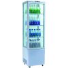Холодильный шкаф витринного типа GASTRORAG RT-235W 0…+12оС, 235 л, панорамный, 1 распашная стеклянная дверца, подсветка, 3 полки-решетки, цвет белый