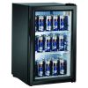 Холодильный шкаф витринного типа GASTRORAG BC68-MS 0…+10оС, 68 л, 1 распашная стеклянная дверца, подсветка, 2 полки-решетки, цвет черный
