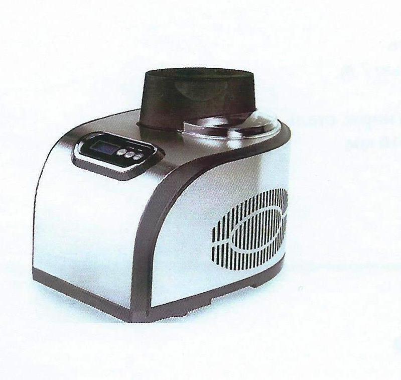 Фризер мороженого GASTRORAG ICM-1518 настольный, съемный резервуар емкостью 1,5 л с антипригарным покрытием, электронный таймер 0-60 мин с шагом 10 мин, материал корпуса - нерж.сталь