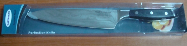 Нож поварской GASTRORAG 0709D-002 20 см, дамасская сталь, рукоятка Микарта (слоистый пластик) 