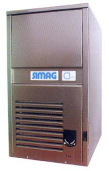  Льдогенератор кускового льда SIMAG SDN 20W водяное охлаждение, производительность 20 кг/сутки, встроенный бункер для хранения льда вместимостью 6,5 кг, нерж.сталь