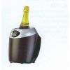 Охладитель бутылок GASTRORAG JC8611 термоэлектрический (без компрессора), 3 рабочих температуры (шампанское, белое вино, красное вино), вместимость 1 бутылка диаметром до 100 мм, цвет черный, в комплекте с сетевым адаптером DC 12V 5A